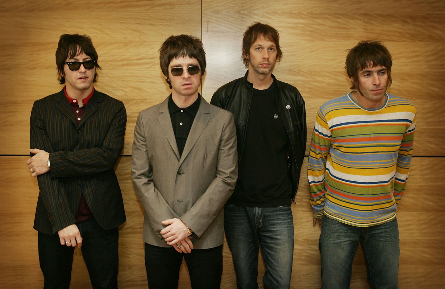 Oasise liikmed (vasakult) Gem, Noel Gallagher, Andy Bell ja Liam Gallagher