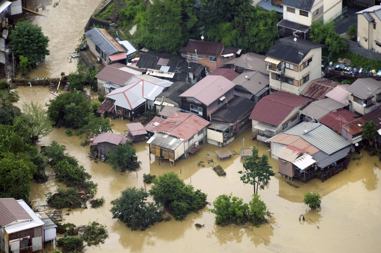 Üleujutused Kyoto piirkonnas.