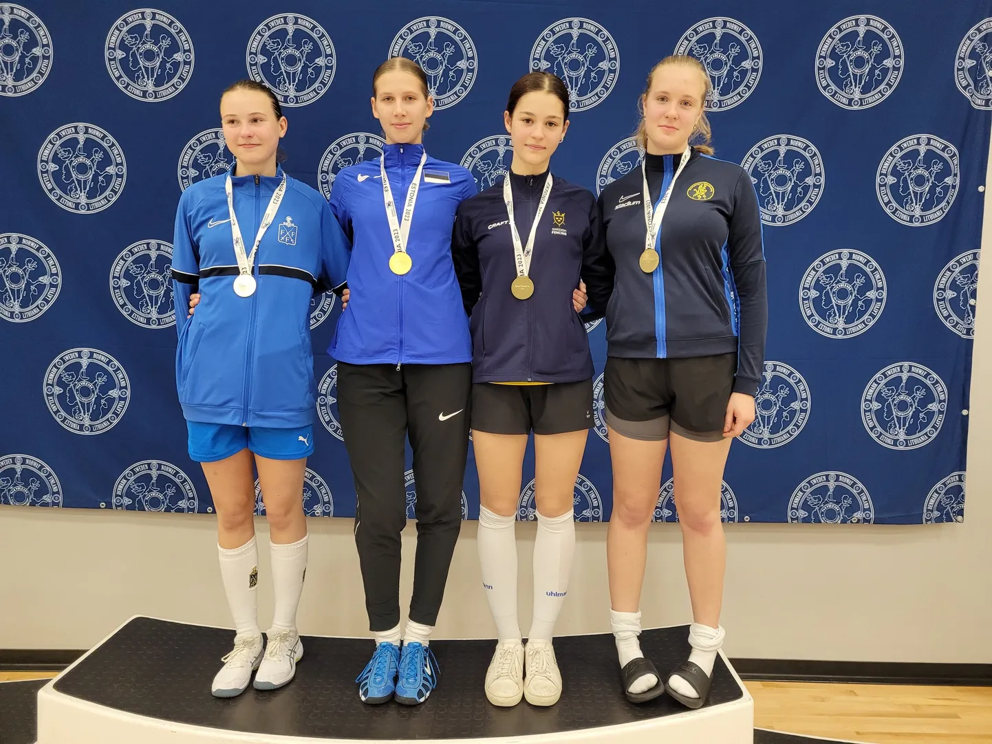 Eliisa Kikerpill jagas poodiumit rootslastega: hõbedale tuli Mira Hommik ning kolmandat kohta jagasid Linnea Eriksson ja Liv Olsson.