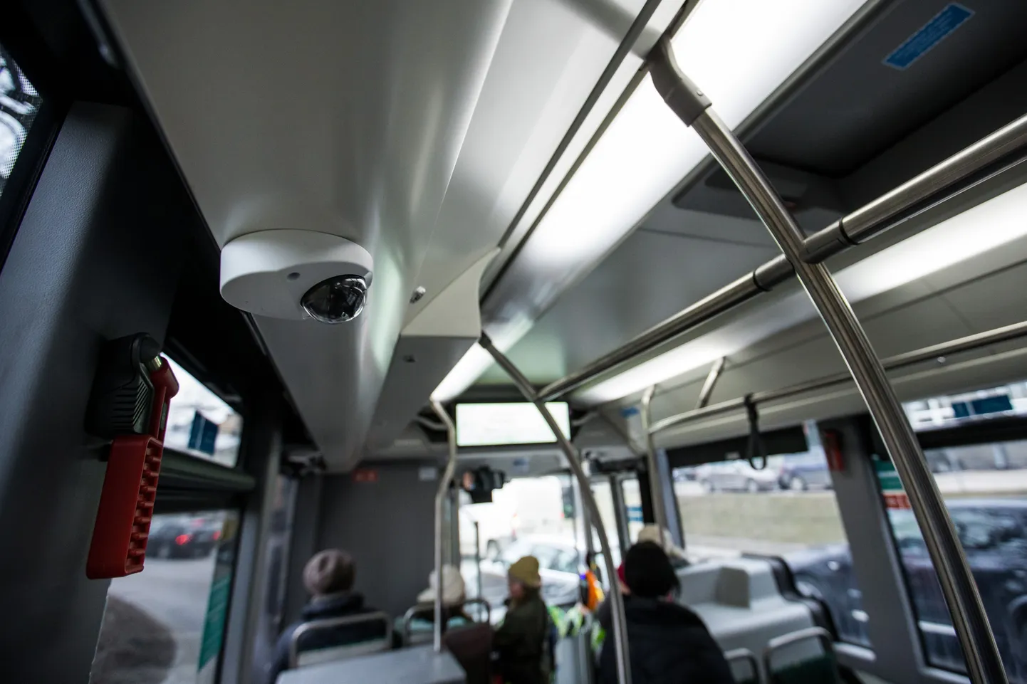 Turvakaamera Tallinna liinibussis.