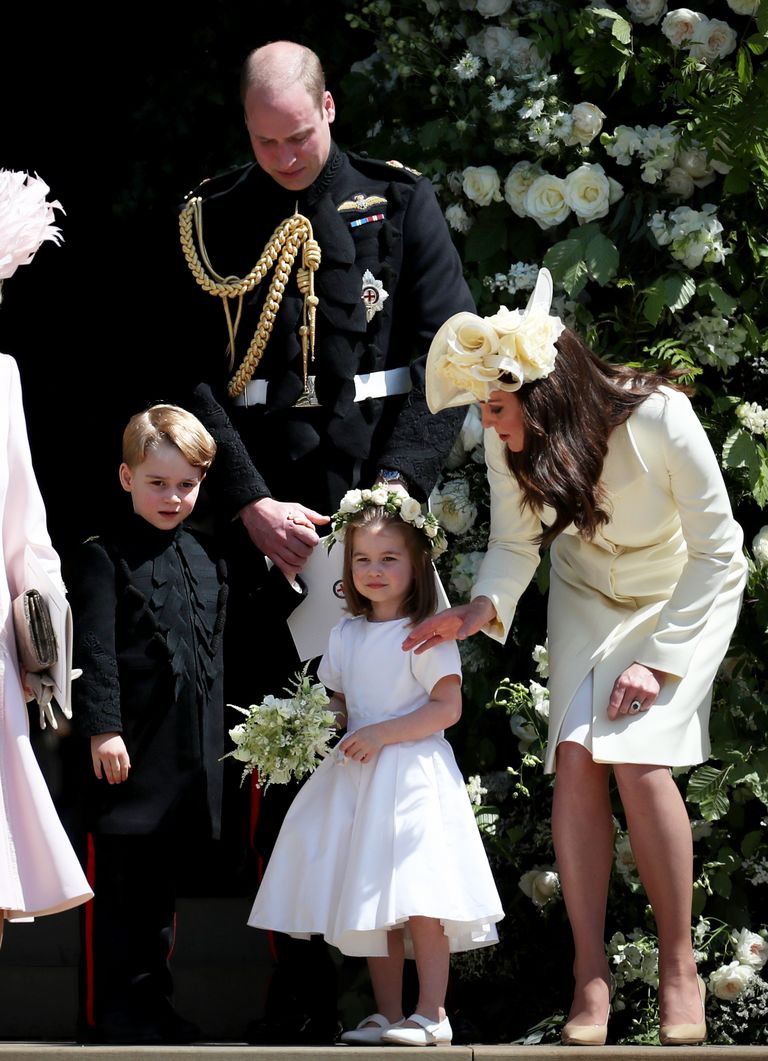 Briti printsess Charlotte koos isa, prints Williami, ema, hertsoginna Catherine'i ja venna, prints George'iga