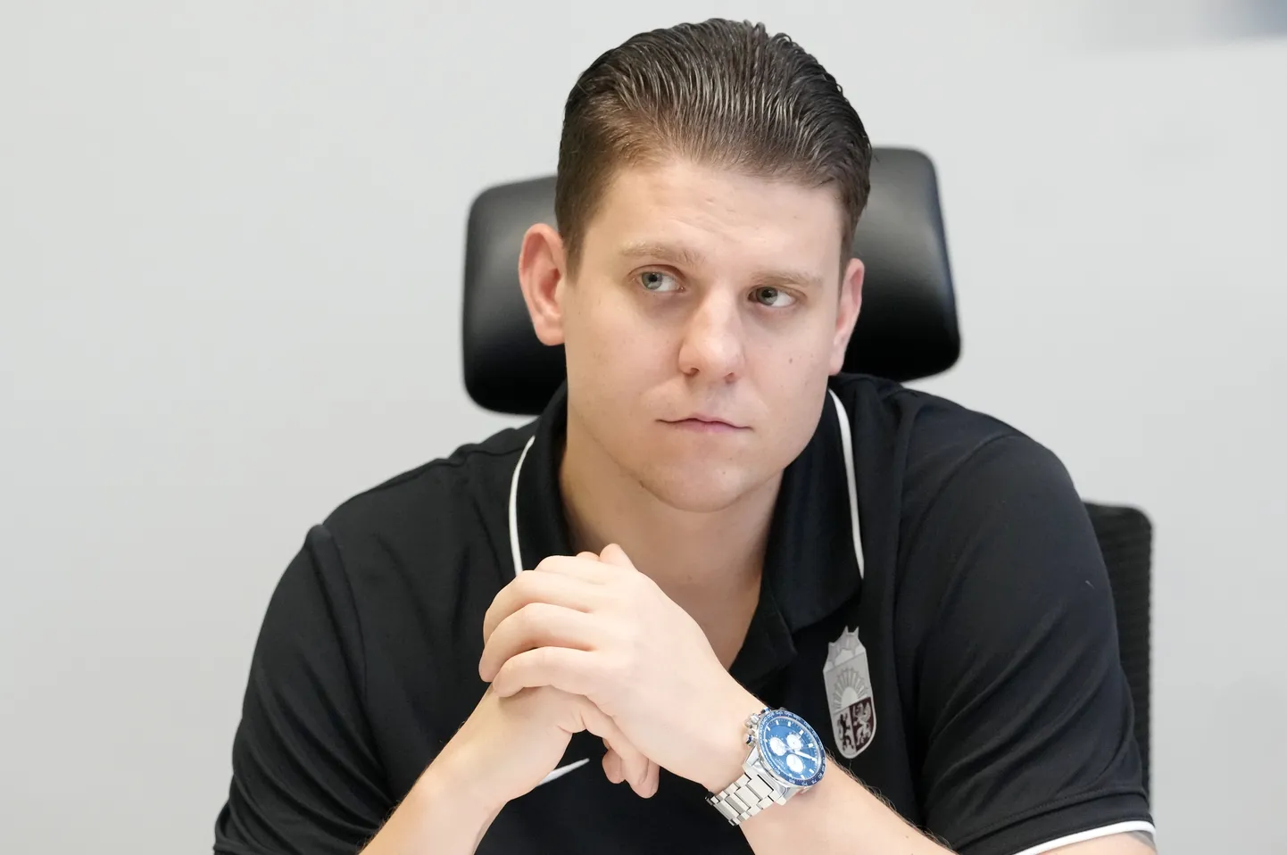 Latvijas hokeja U-20 izlases ģenerālmenedžeris Rūdolfs Kalvītis