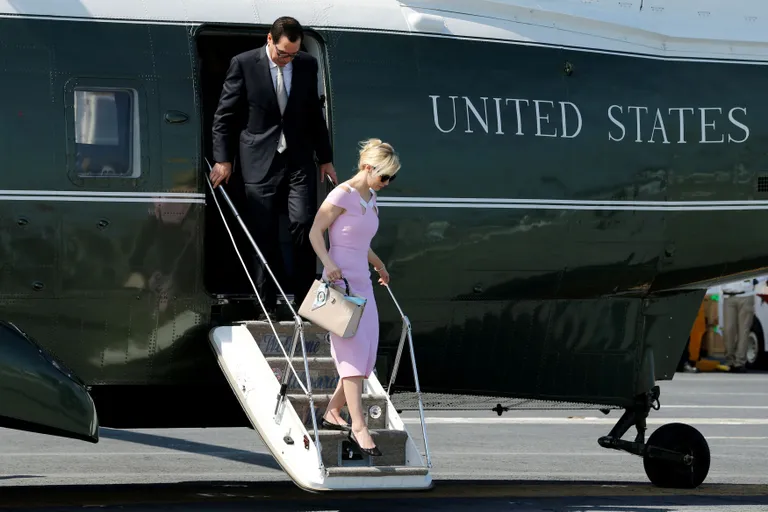 Steve Mnuchin ja ta naine Louise Linton