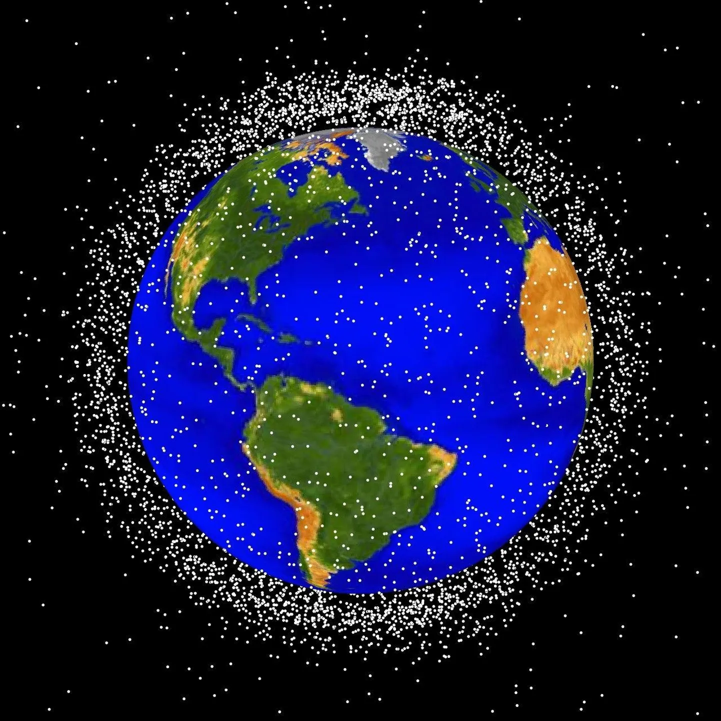 NASA arvutijoonis Maa orbiidil olevast inimtekkelisest kosmilisest prügist