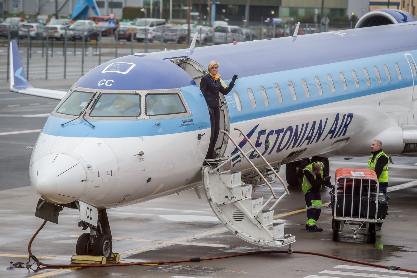 Viimane Tallinna lennujaamast lahkunud Estonian Airi lennuk 7. novembril 2015. aastal