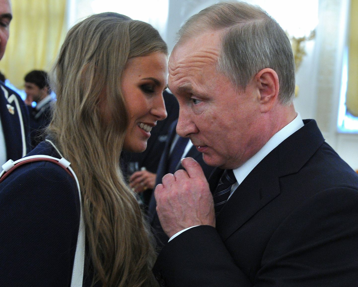 Alla Šiškina (vasakul) ja Valdimir Putin Kremlis.