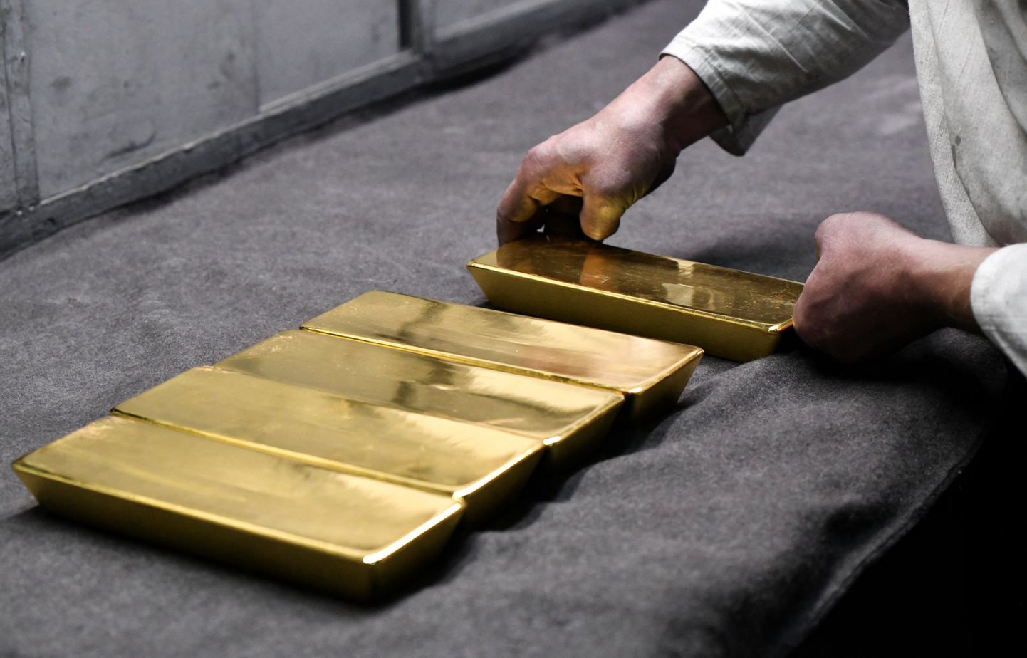 Kulla tootmine Venemaal asuvas Novosibirski väärismetallitehases.