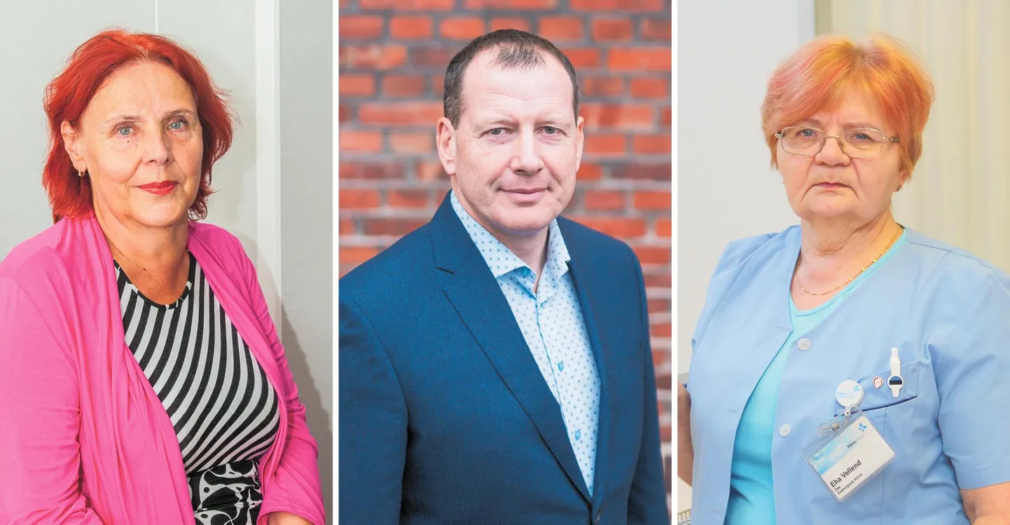 Pärnu linna vapimärgi pälvivad Ester Vilgats, Andres Laanemets ja Eha Vellend.
