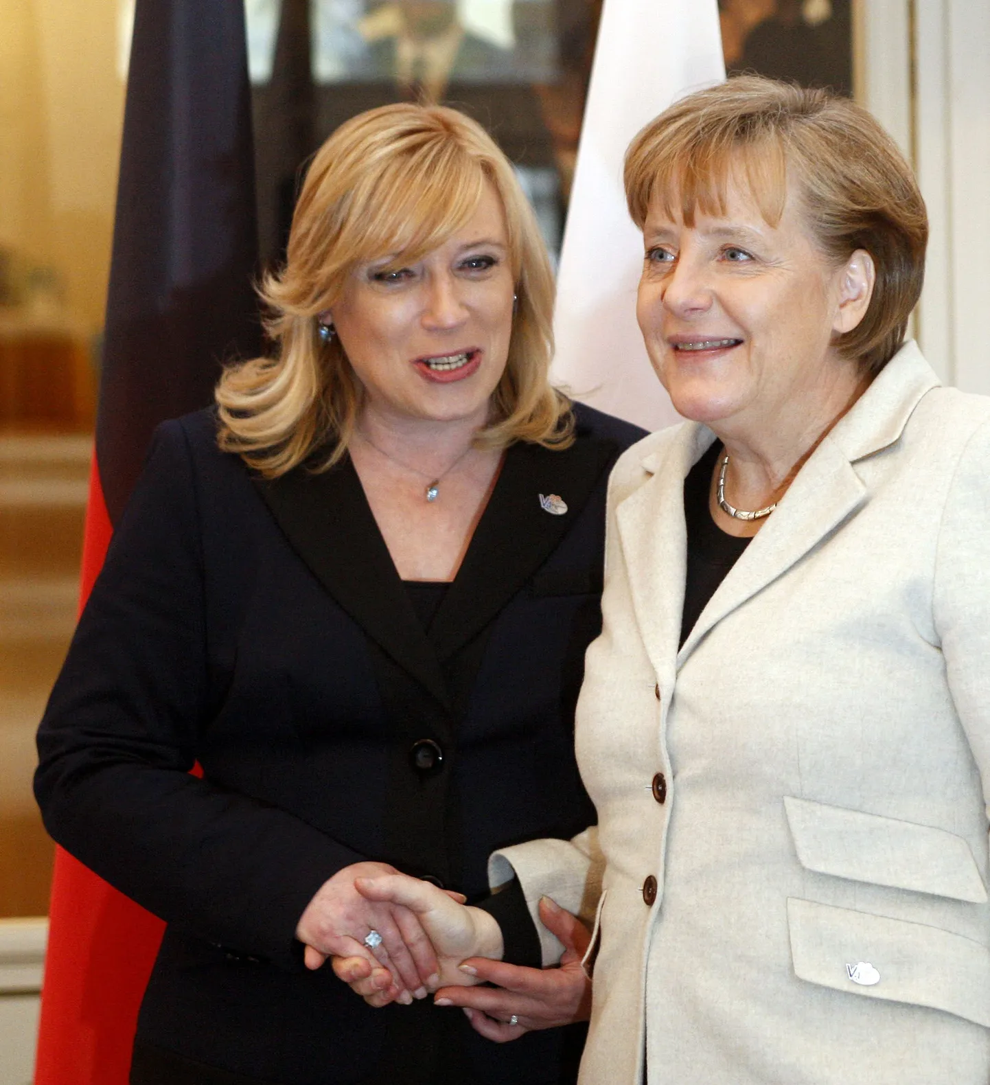 Slovakkia peaminister Iveta Radicova ja Saksamaa kantsler Angela Merkel.