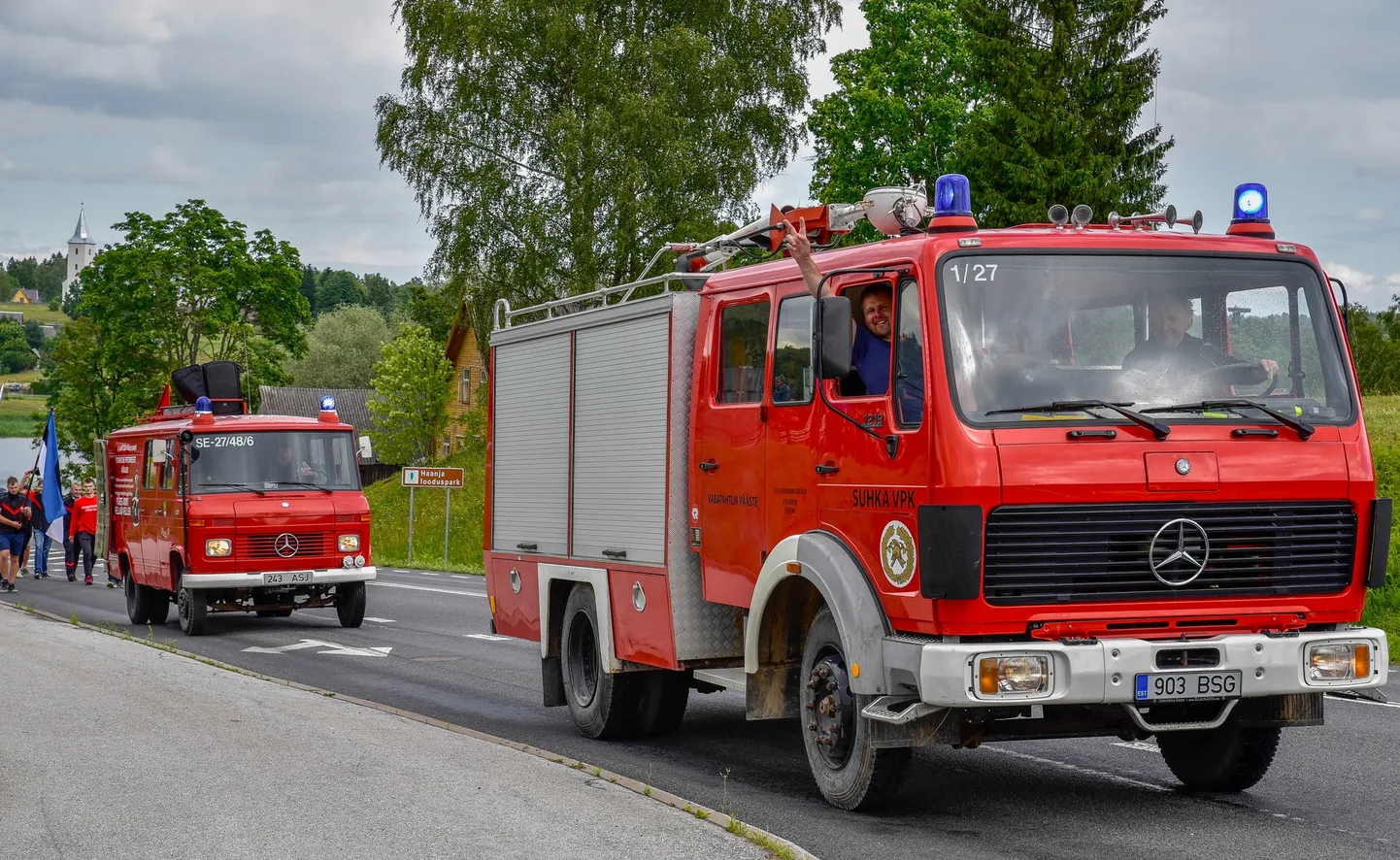 Rõuges peeti priitahtlike pritsimeeste kärajaid