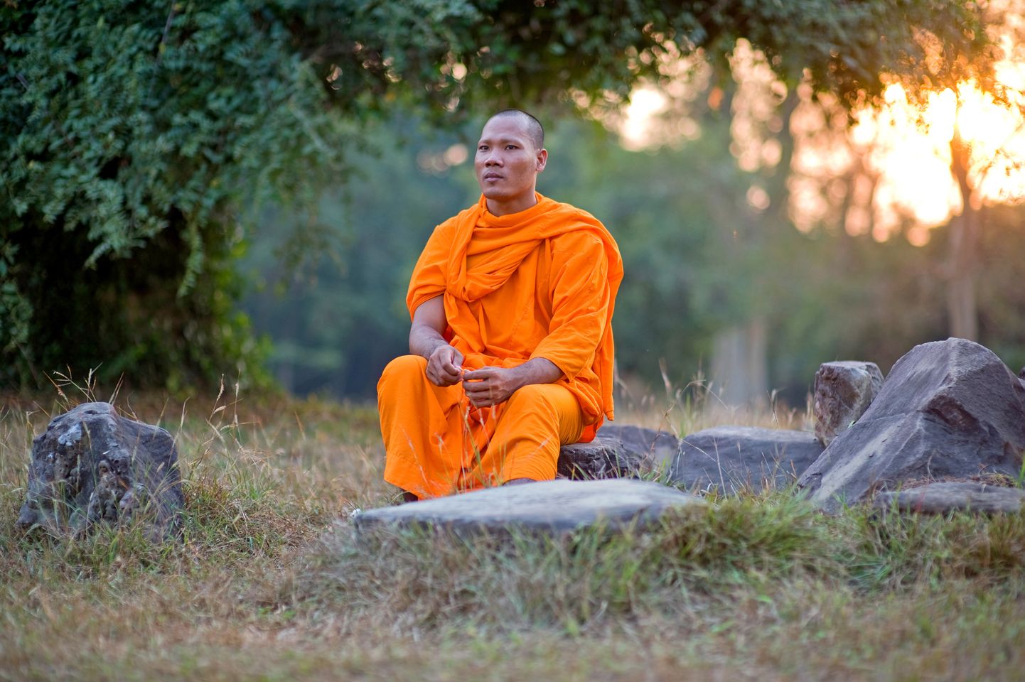 Buda munk mediteerimas