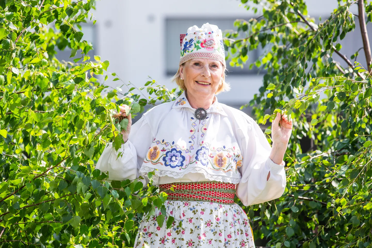 Rahvatantsija Sirje Vilbaum.