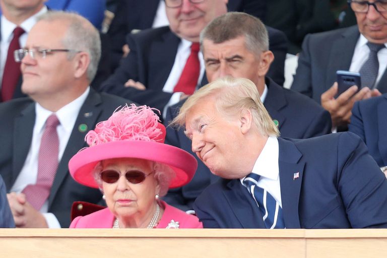 Briti kuninganna Elizabeth II ja USA president Donald Trump Portsmouthis tähistamas Normandia dessandi 75. aastapäeva