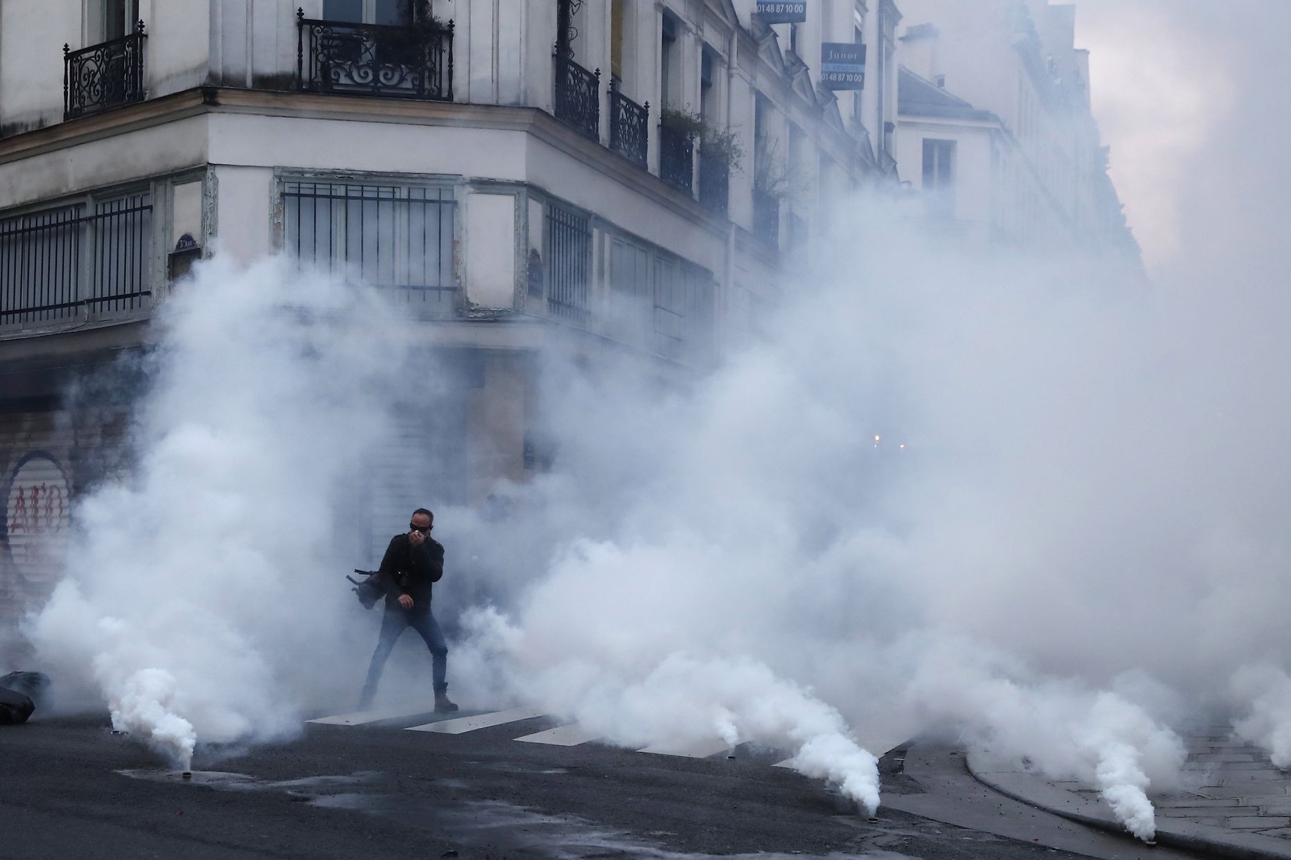 Протесты во Франции.