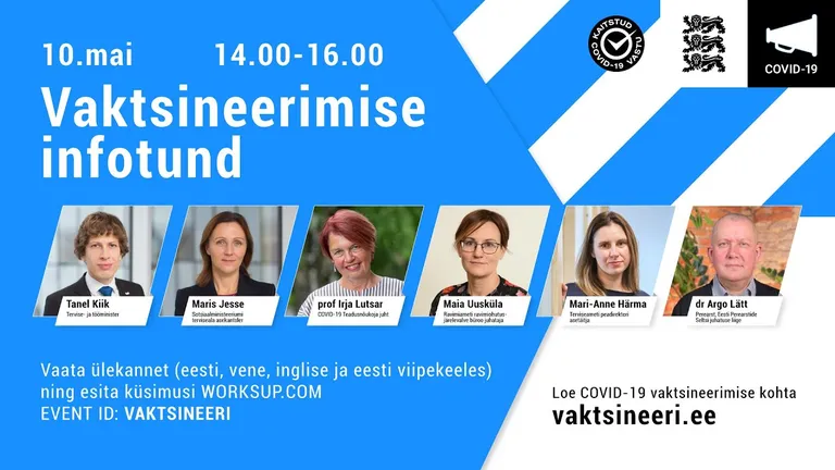 Igaunijas valsts iestādes vakcināciju skaidro arī ikmēneša interneta raidījumos – tajos piedalās gan ārsti, gan amatpersonas un jautājumus var uzdot ikviens. Raidījumiem tiek nodrošināts tulkojums krievu un angļu valodā.