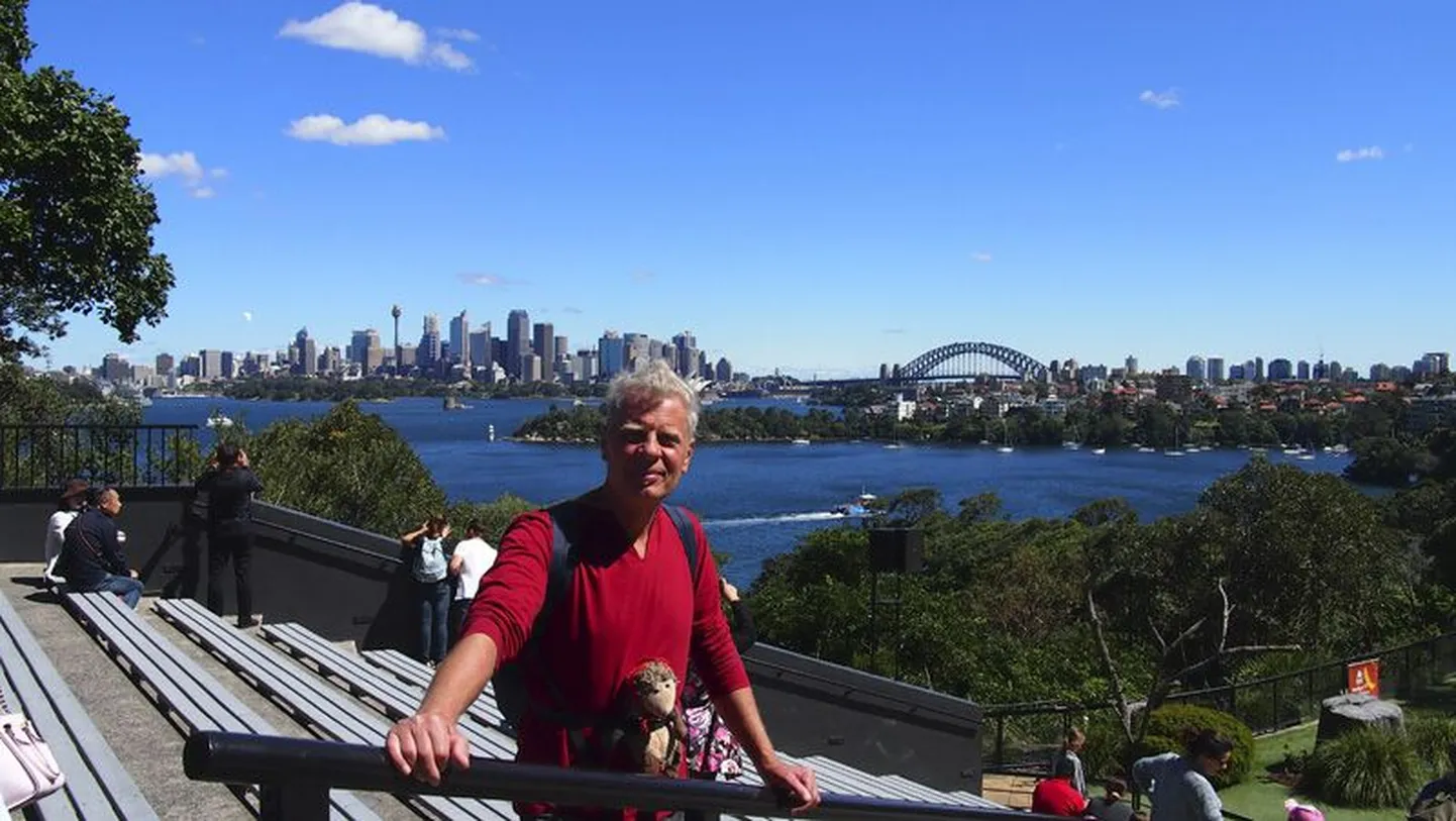 Sydney panoraami ees poseeriv Riho Hütt külastas Austraaliat juba kolmandat korda.