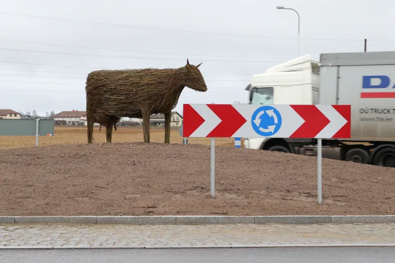 Jardini lehm Õssik õige varsti pärast püstitamist ehk novembris 2015.