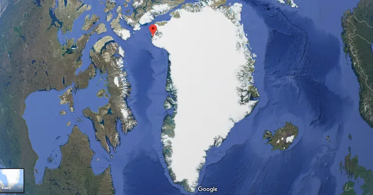 Wolstenholme fjord kaardil.