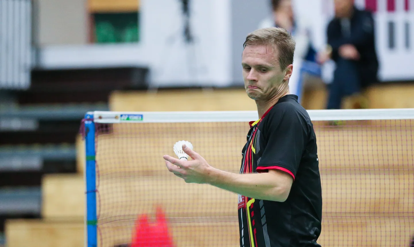 TALLINN, EESTI, 15JAN16.
Pildil RAUL MUST mängimas Yonex Estonia poolfinaalis.
tl/Foto TAIRO LUTTER/POSTIMEES