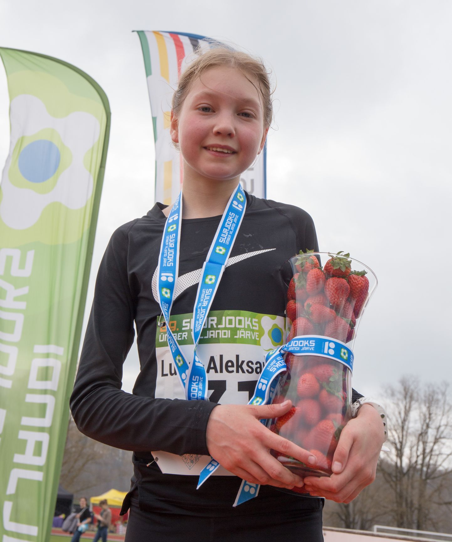 Luna-Aleksandra Lagoda pärast Viljandi järvejooksu võitmist 2018. aastal