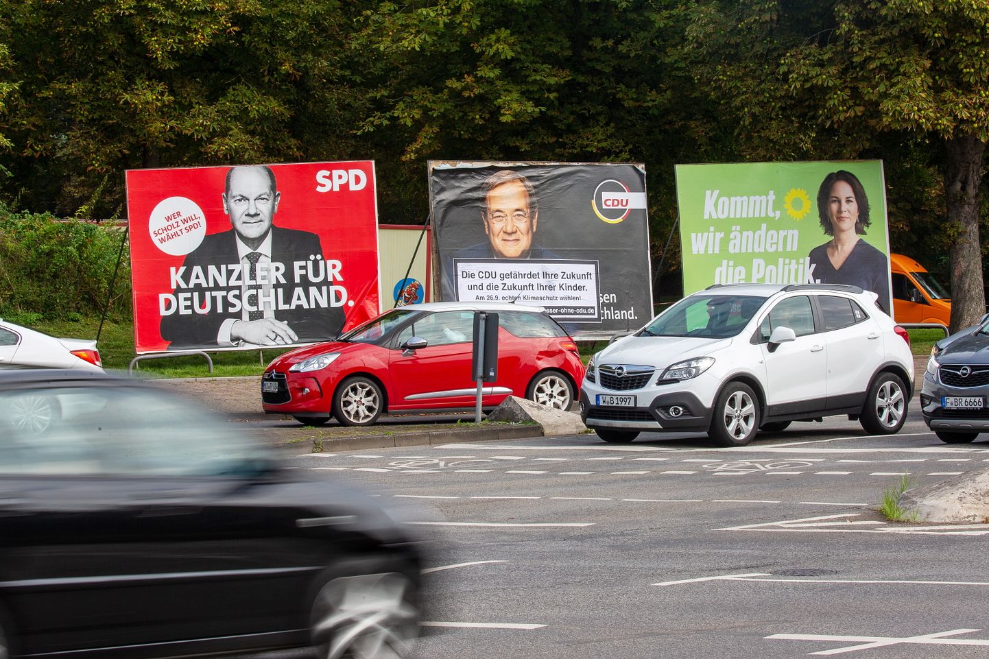 Valimiskampaania plakatid Saksamaal.