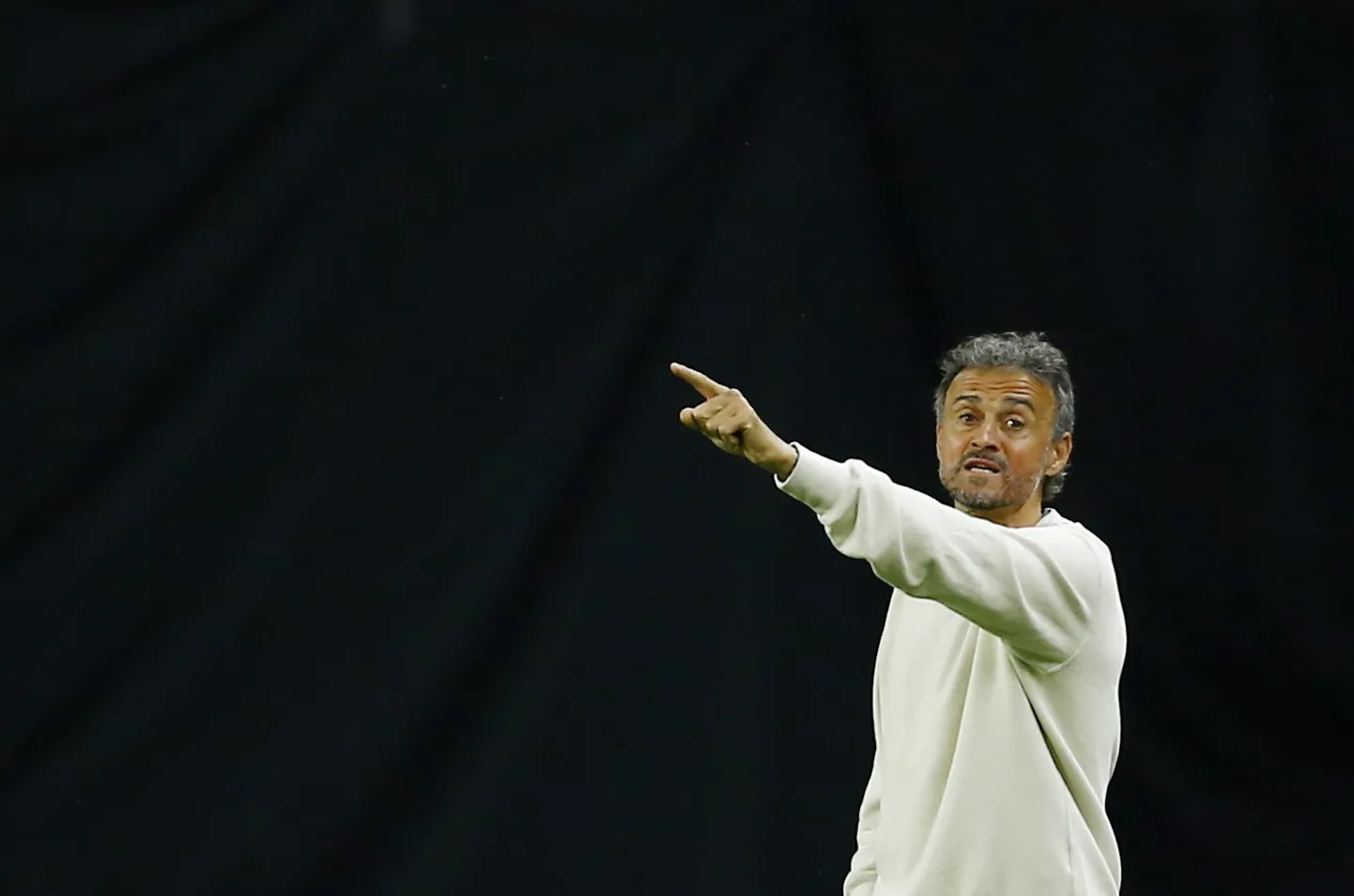 Hispaania koondise peatreener Luis Enrique.