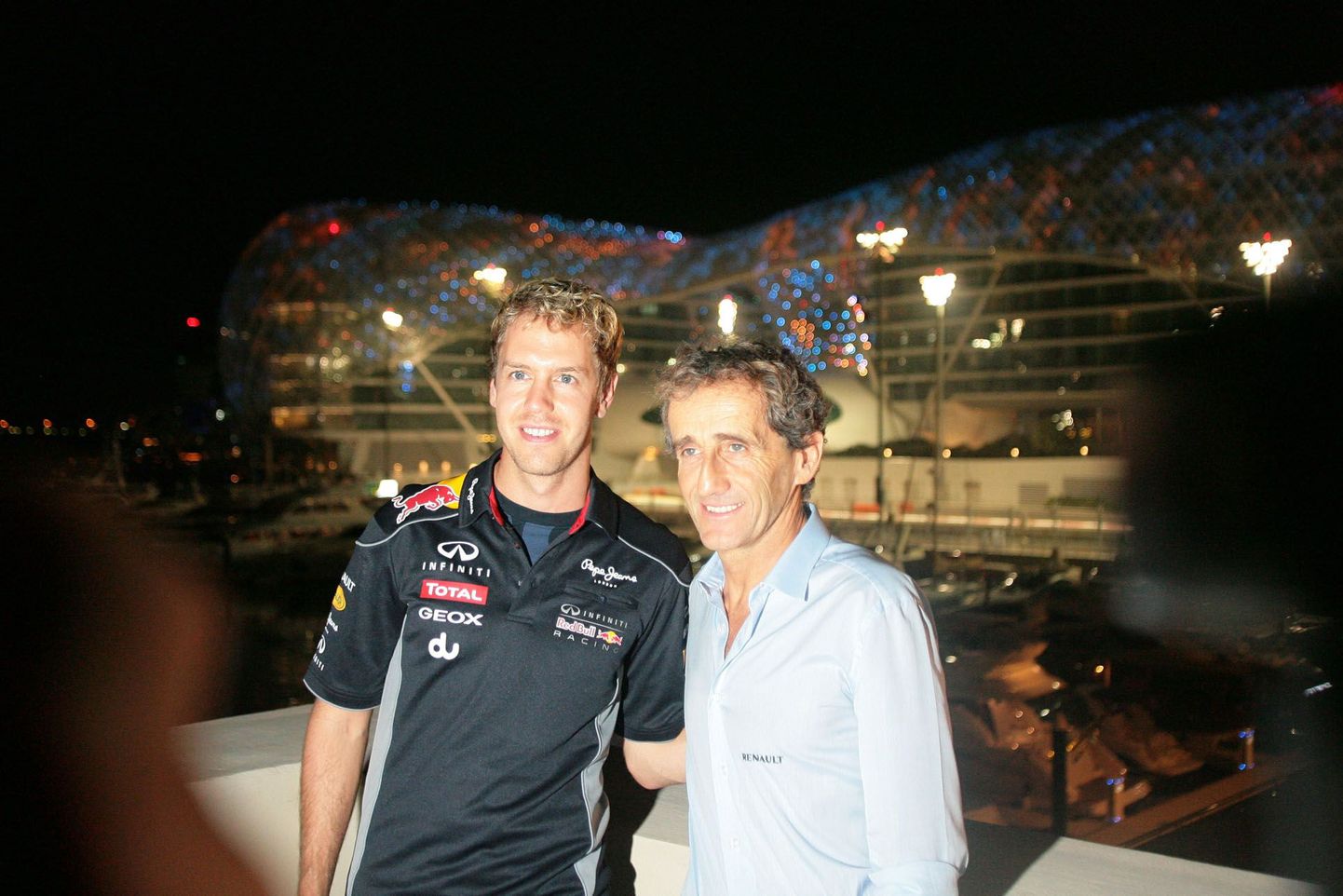 Sebastian Vettel ja Alain Prost