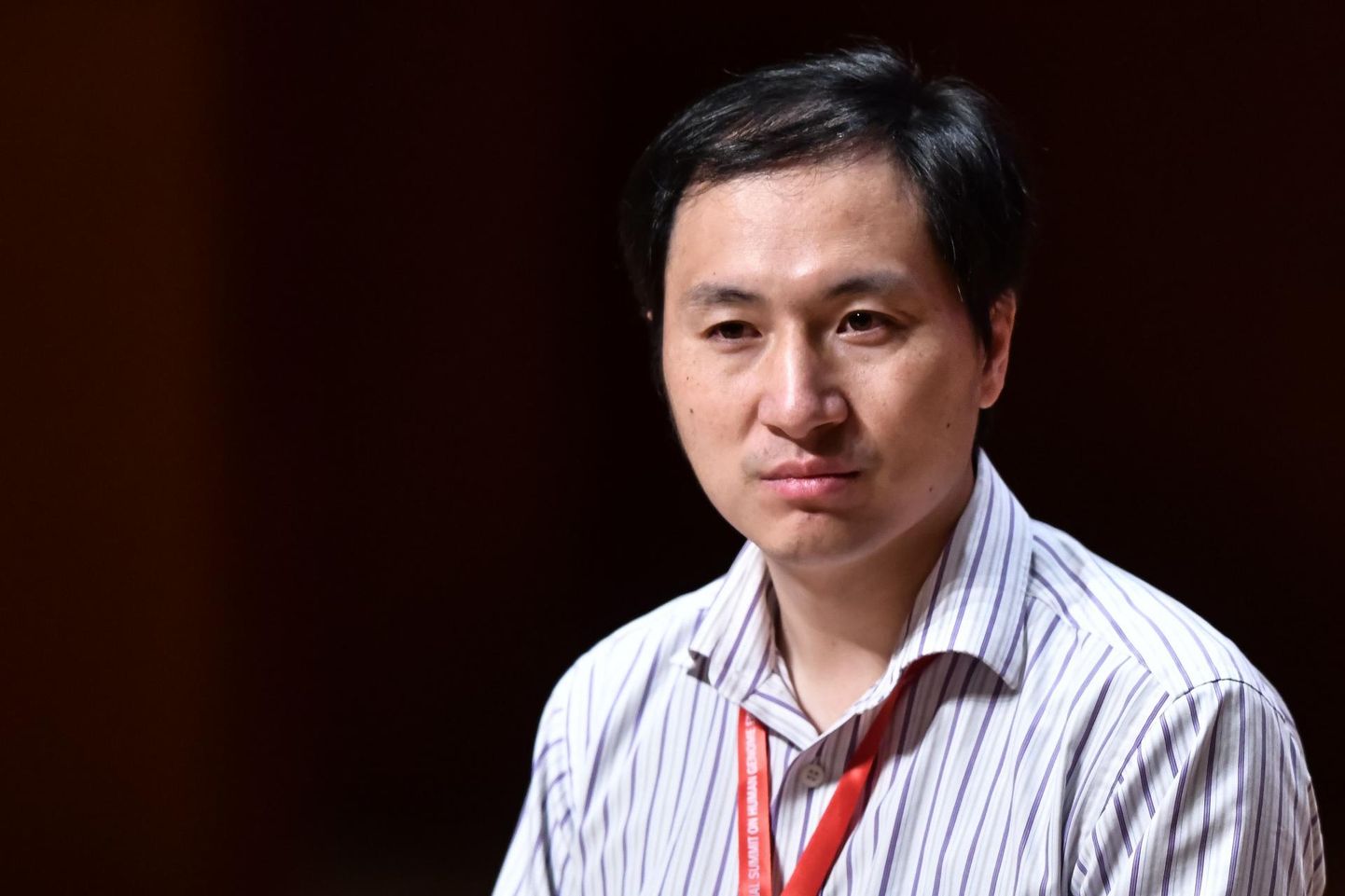 Hiina teadlane He Jiankui mullu novembris Hongkongis paneeldiskussioonil inimgeenide muutmise üle. 