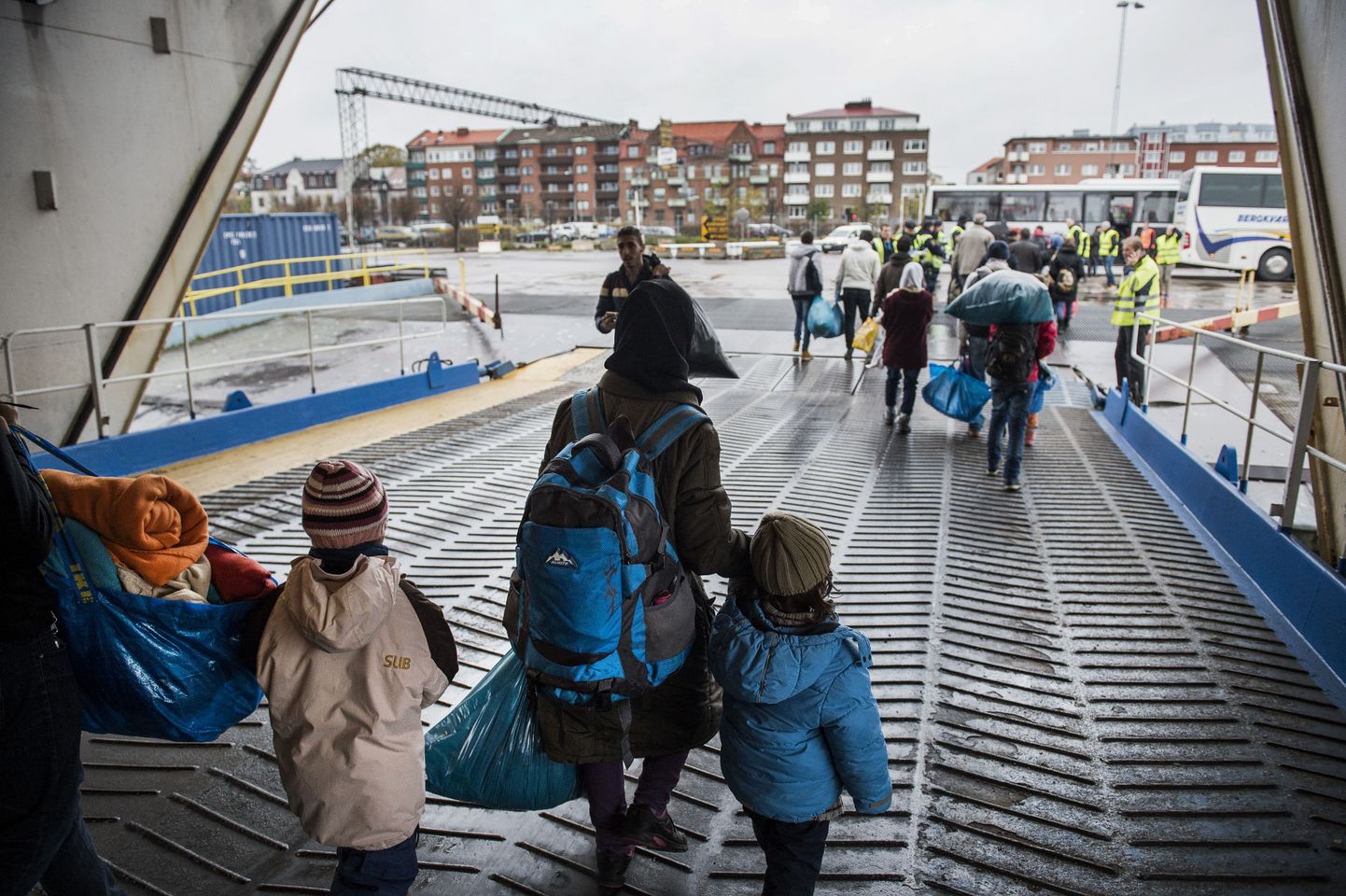Põgenikud Rootsis Trelleborgis