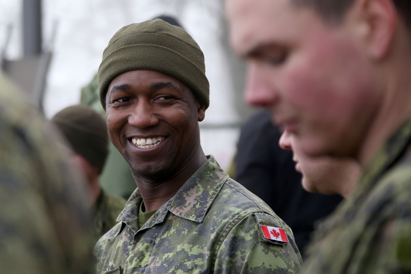 Канадские военнослужащие на учениях в Адажи