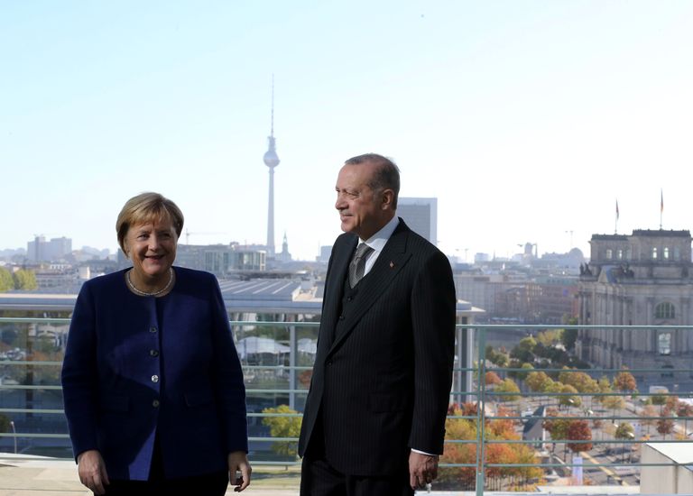 Saksamaa kantsler Angela Merkel ja Türgi president Recep Tayyip Erdoğan kohtumisel Berliinis.