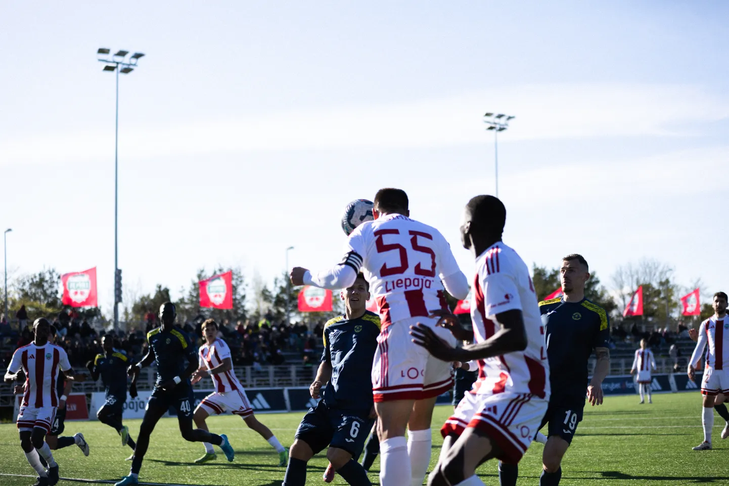 "Liepāja" un "Super Nova" futbolisti