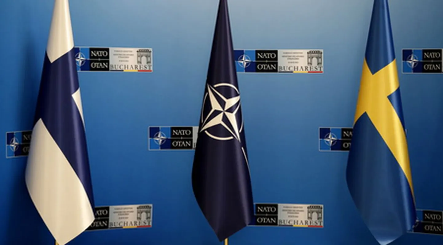 Somijas, NATO un Zviedrijas karogs