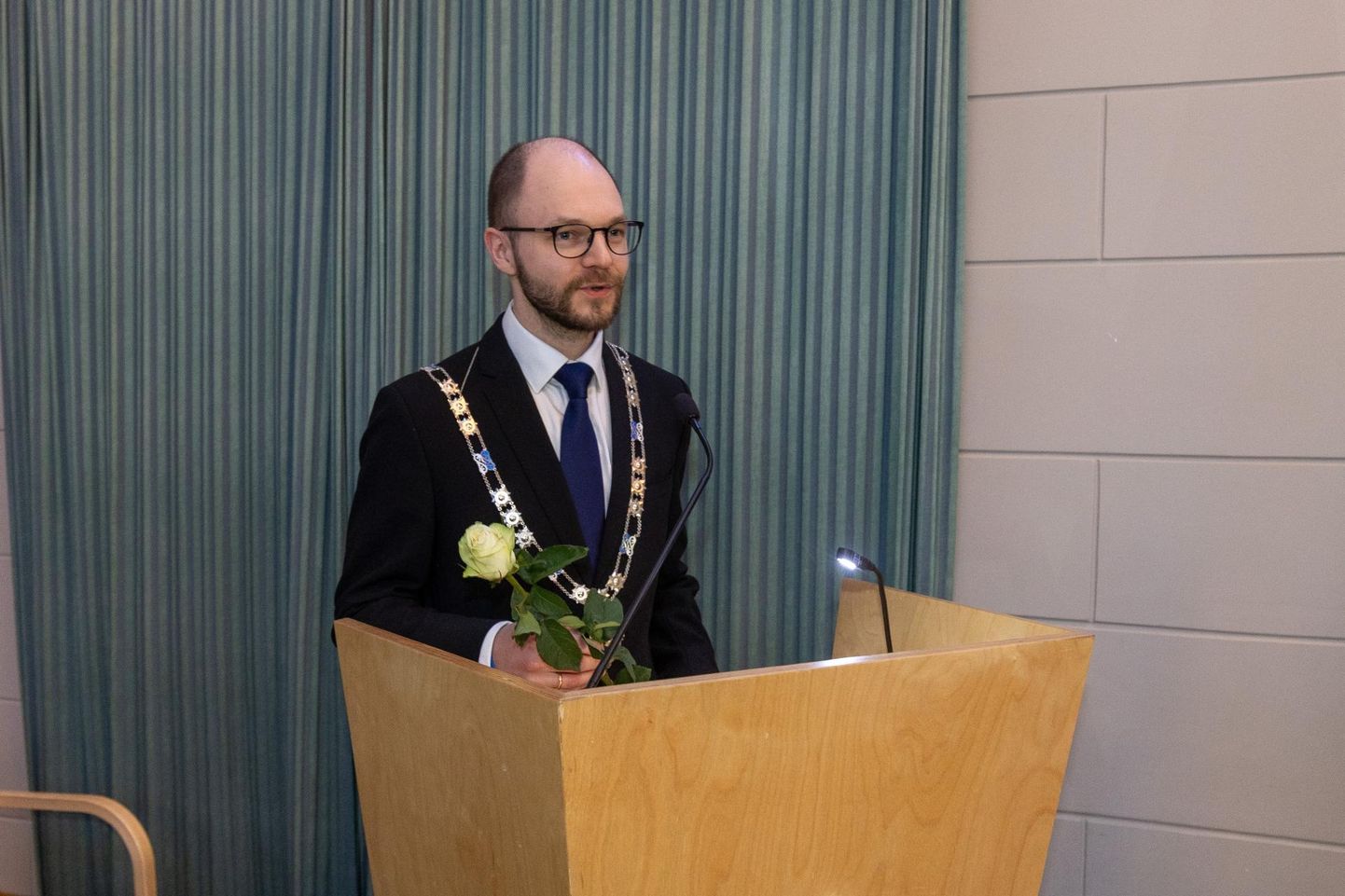 Johan-Kristjan Konovalov valiti reedel Viljandi linnapeaks.