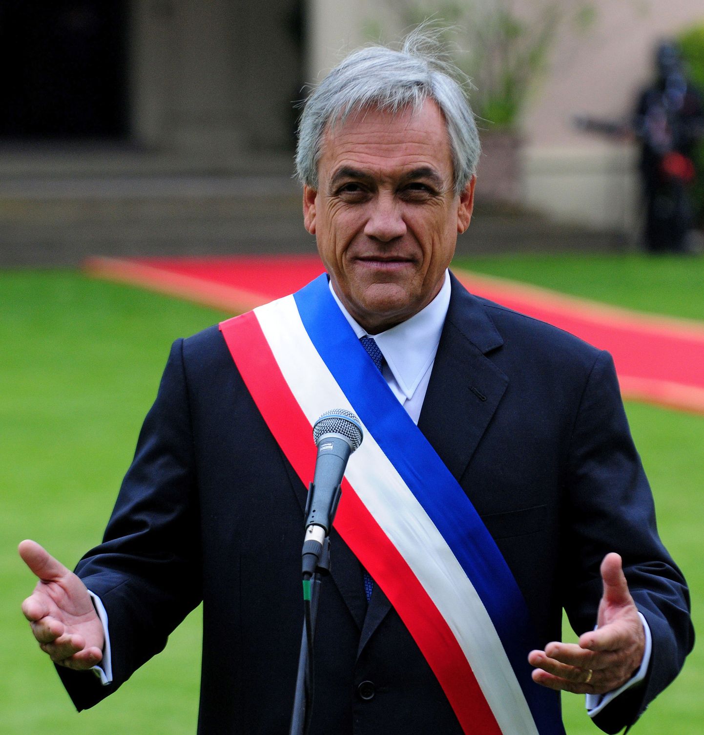 Tšiili president Sebastián Piñera 11. märtsil pärast ametivande andmist.