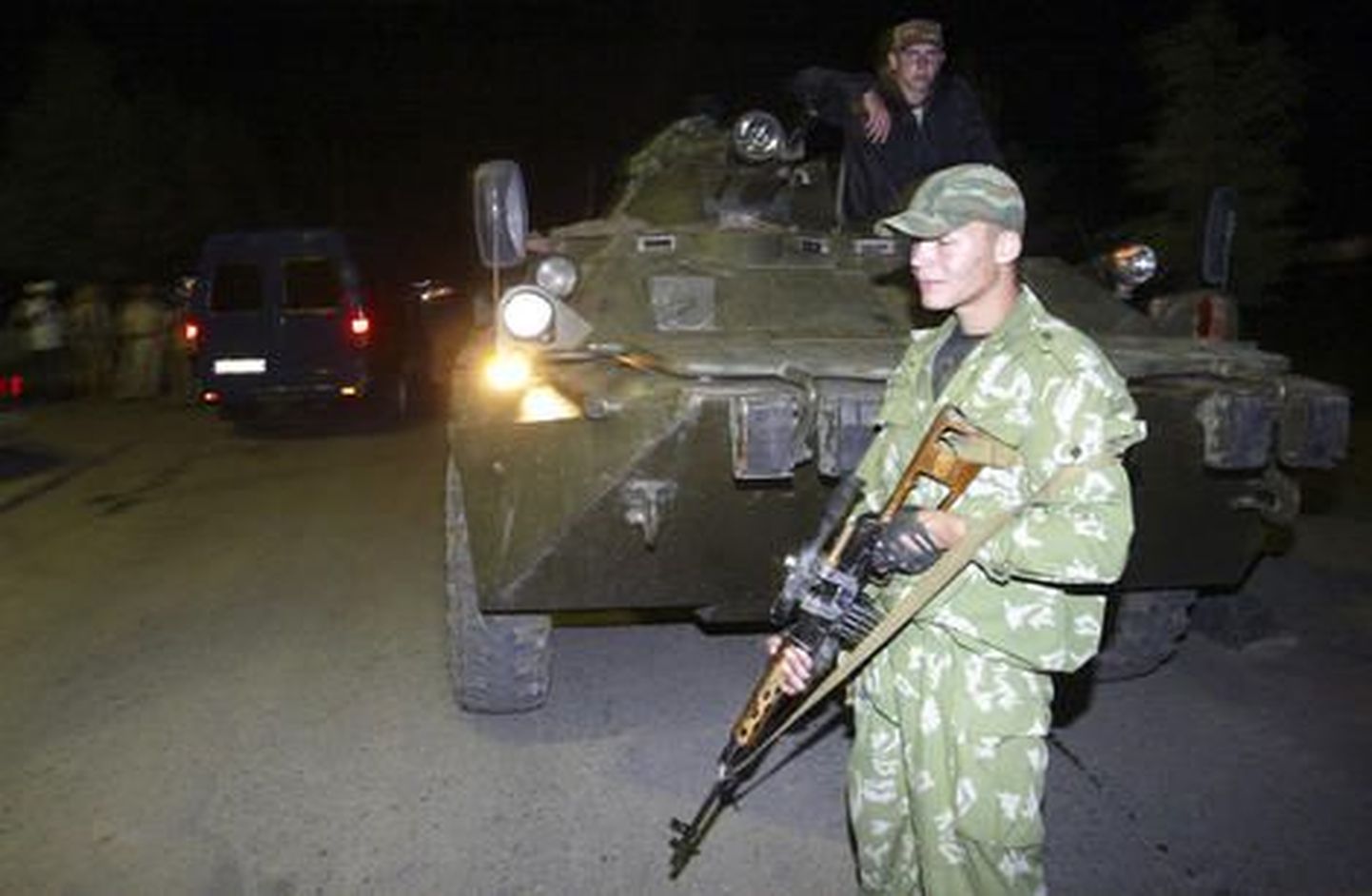 Vene siseministeeriumi sõdurid Inguššias.
