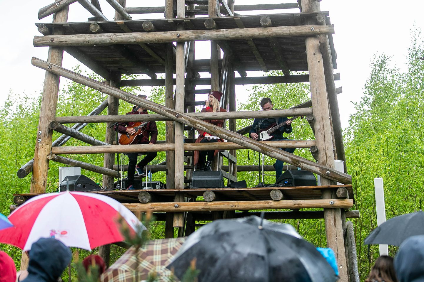 2019. aastal andis Pääsküla rabatornis kontserdi Liis Lemsalu.

Liis Lemsalu trio performance  at Pääsküla bog
Foto: Madis Sinivee/Postimees Grupp