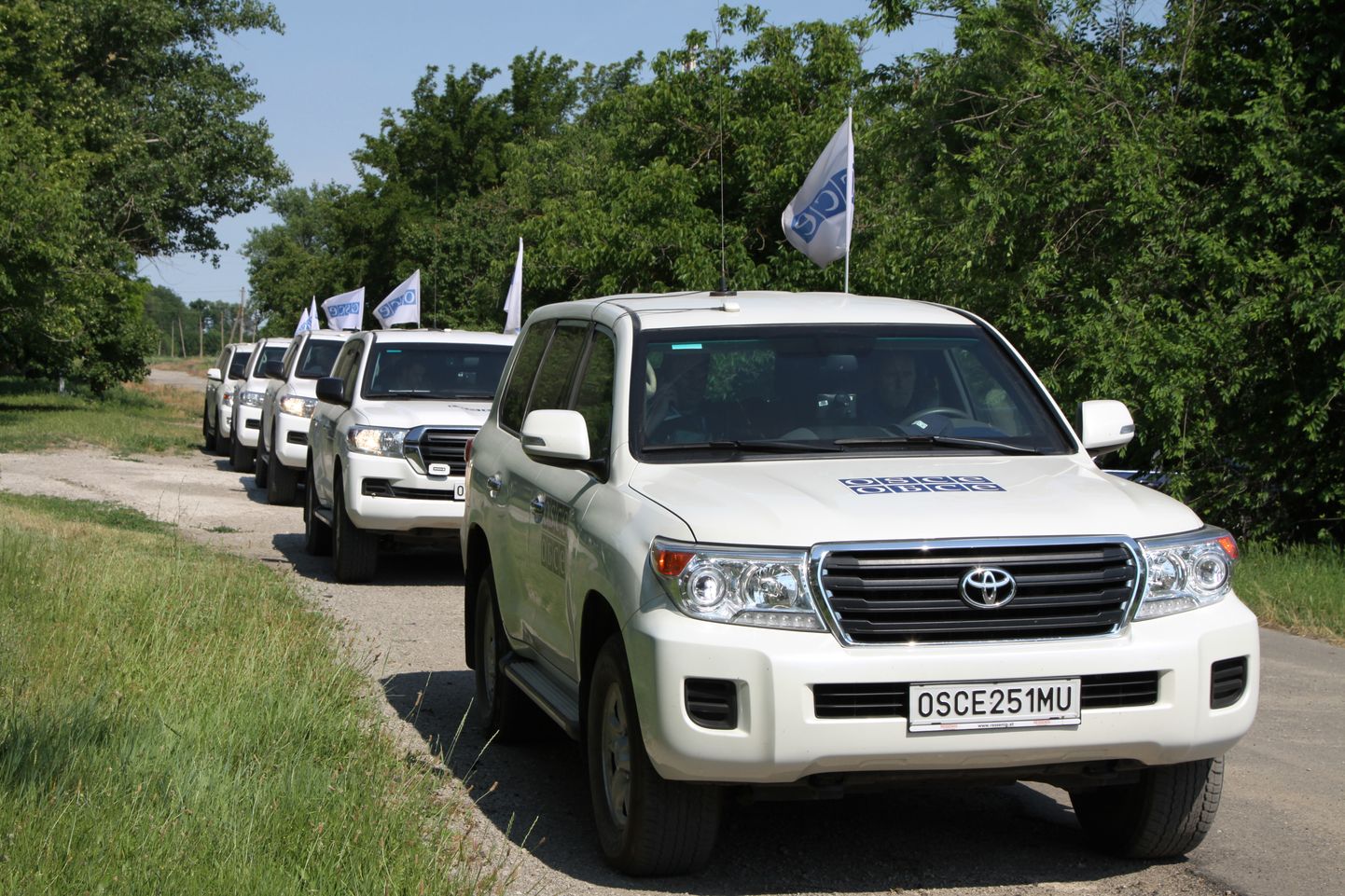 OSCE vaatlejad Ida-Ukrainas.