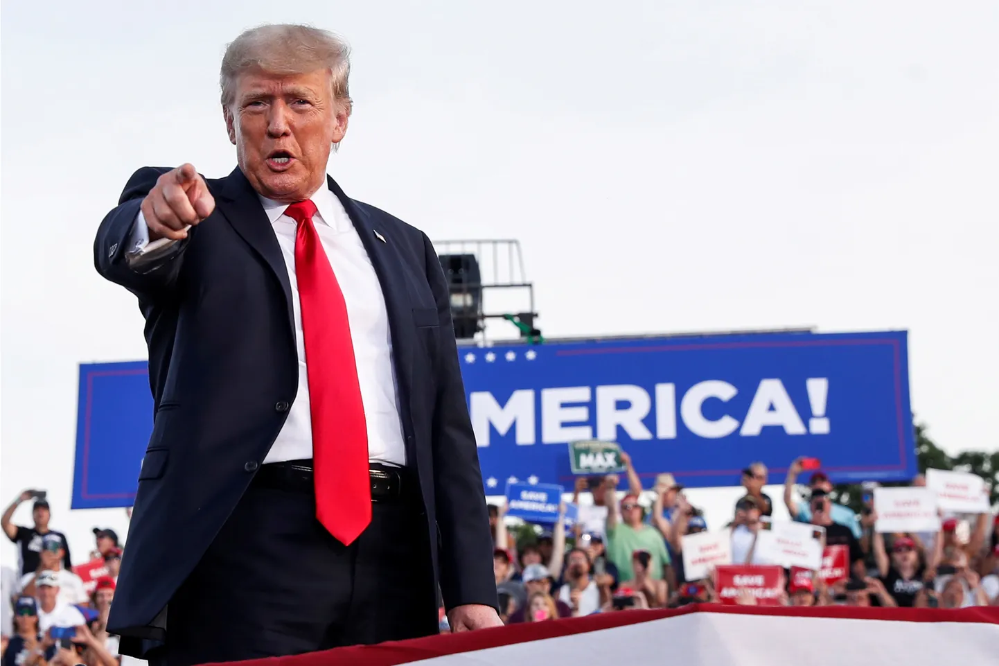 USA ekspresident Donald Trump Wellingtonis.