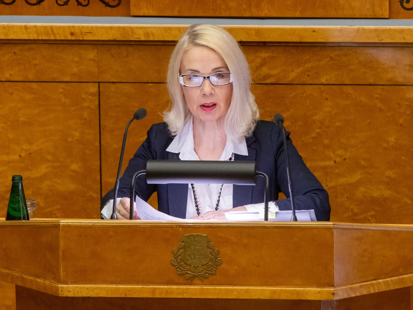 Helle-Moonika Helme Riigikogus.