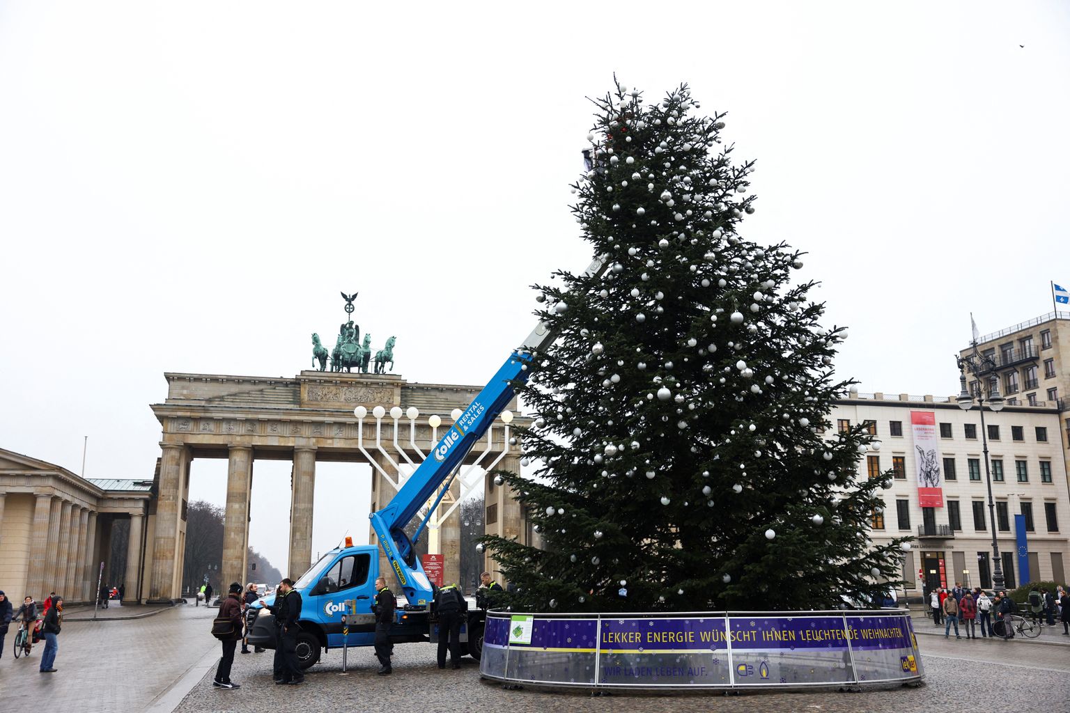 Ladvatu jõulupuu Berliinis 21. detsember 2022.