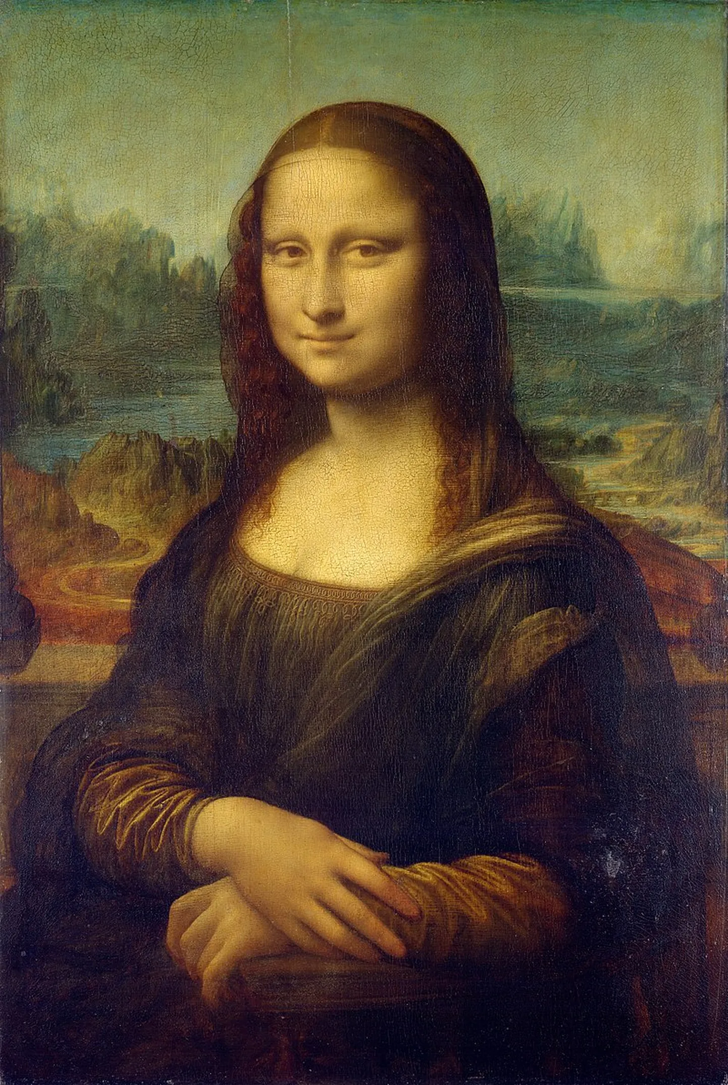 Leonardo da Vinči glezna "Mona Liza".