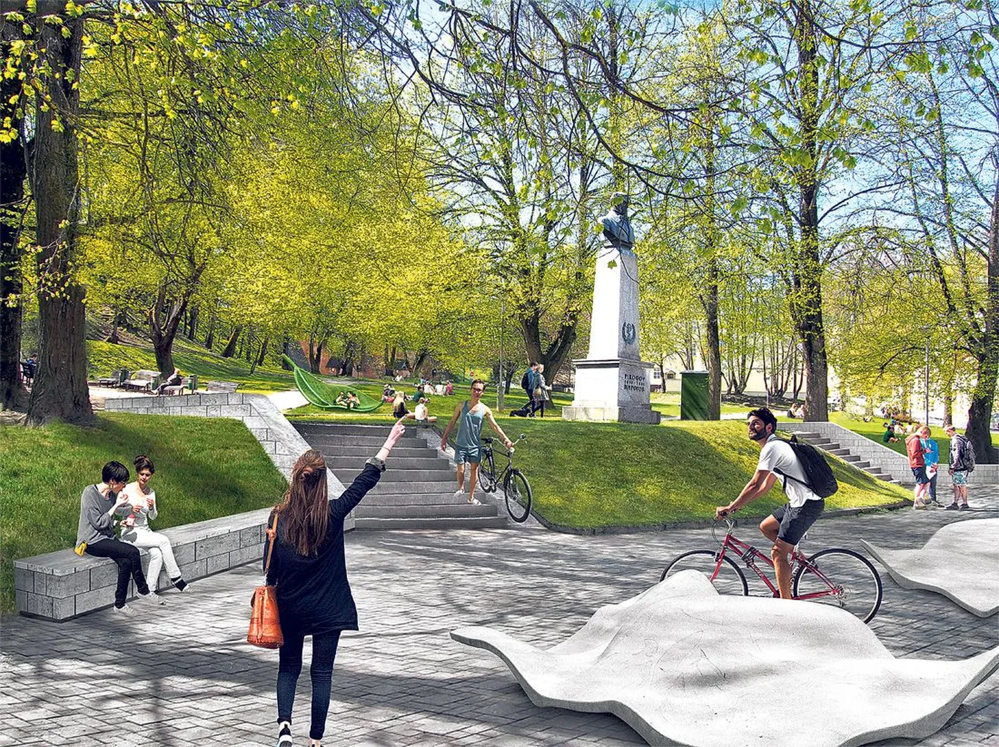 Tartu ülikooli ja maaülikooli tudengid soovivad Pirogov platsist kujundada vabaõhukeskuse.
