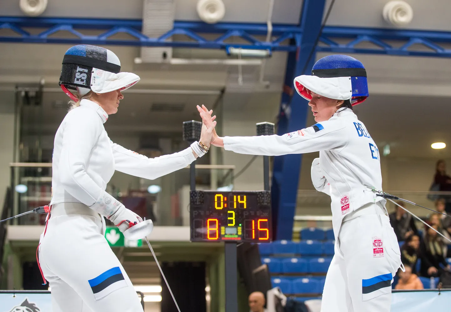 Kristina Kuusk ja Julia Beljajeva mullusel Tallinna Mõõgal