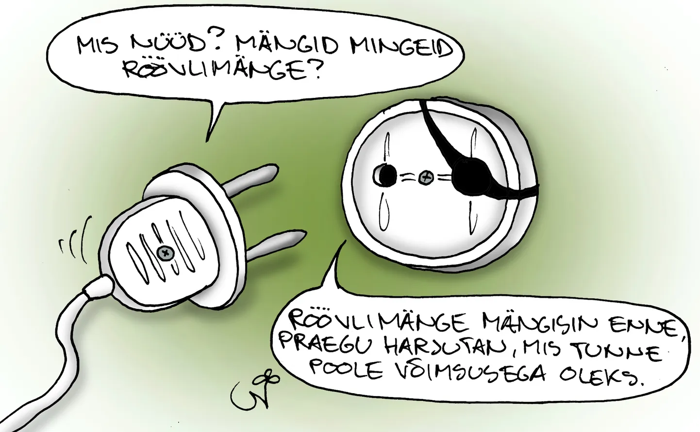 Urmas Nemvalts joonistab.