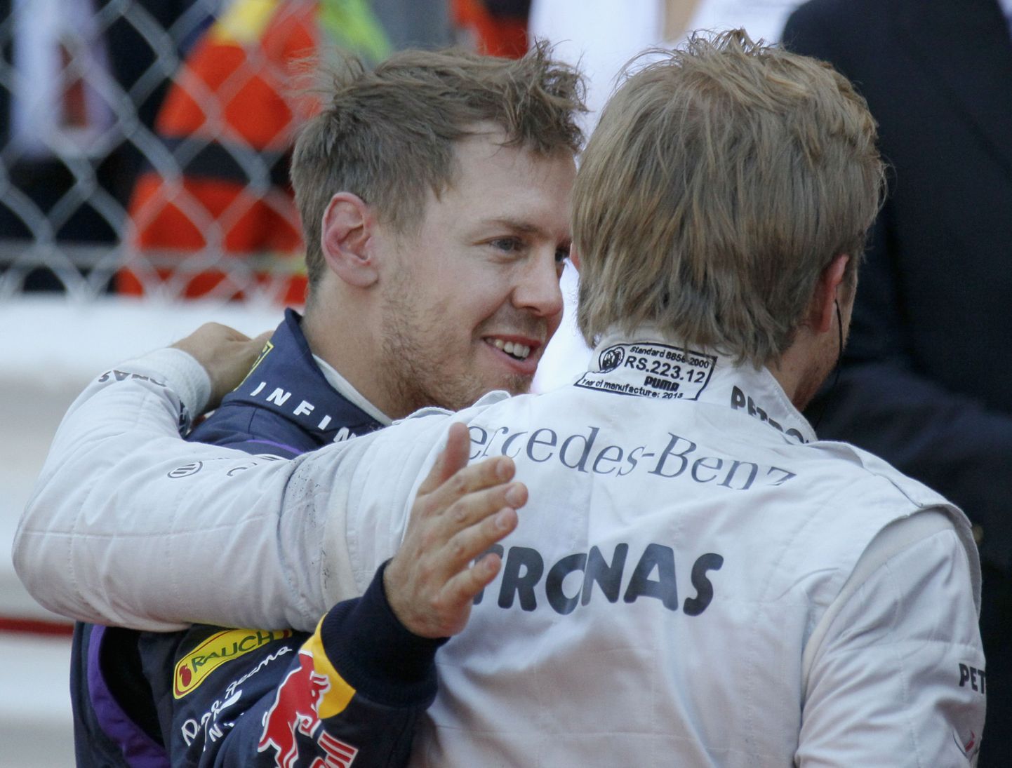 Sebastian Vettel (vasakul) koos Nico Rosbergiga.