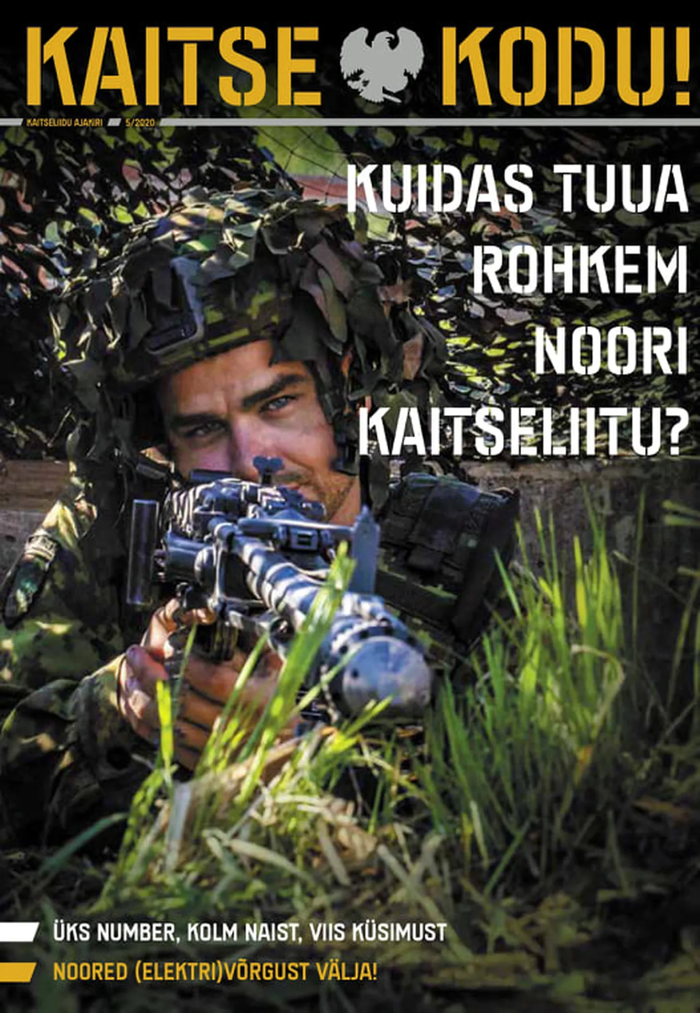 Ajakirja Kaitse Kodu! juunikuu numbri esikaas.