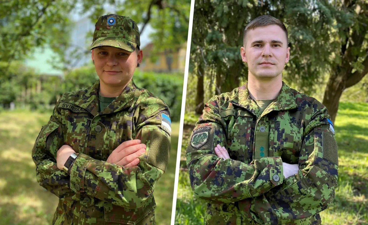 Naiskodukaitsja Kristina Svirskaja ja Kaitseliitlane Tauno Otti