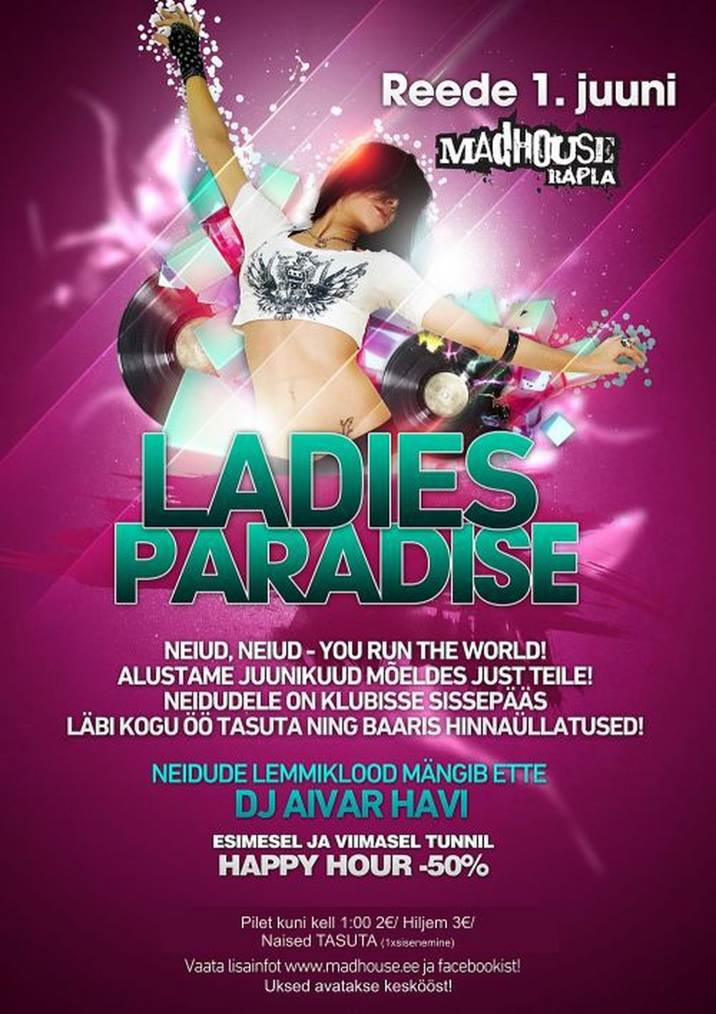 Ladies Paradise sel reedel ööklubis Madhouse!