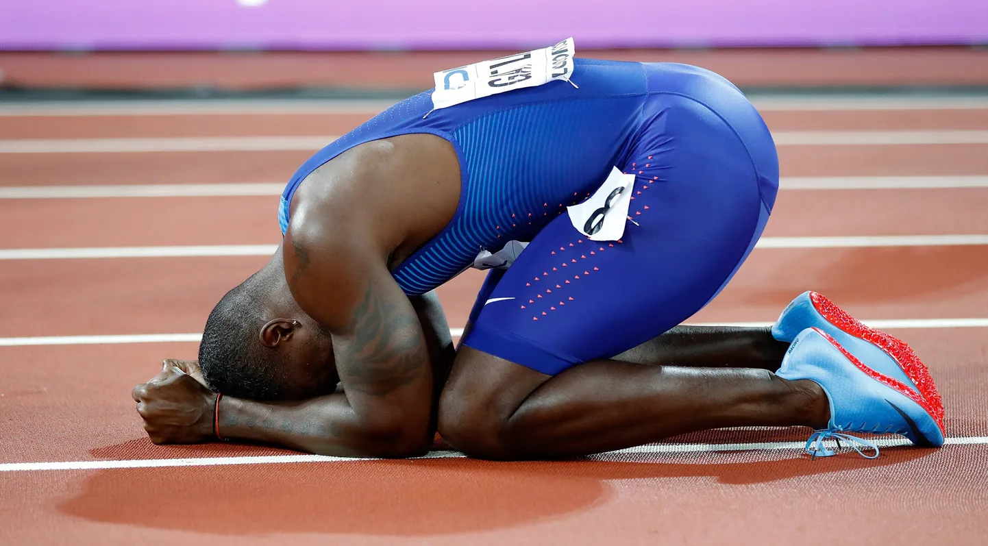 Justin Gatlin Londoni MM-il.